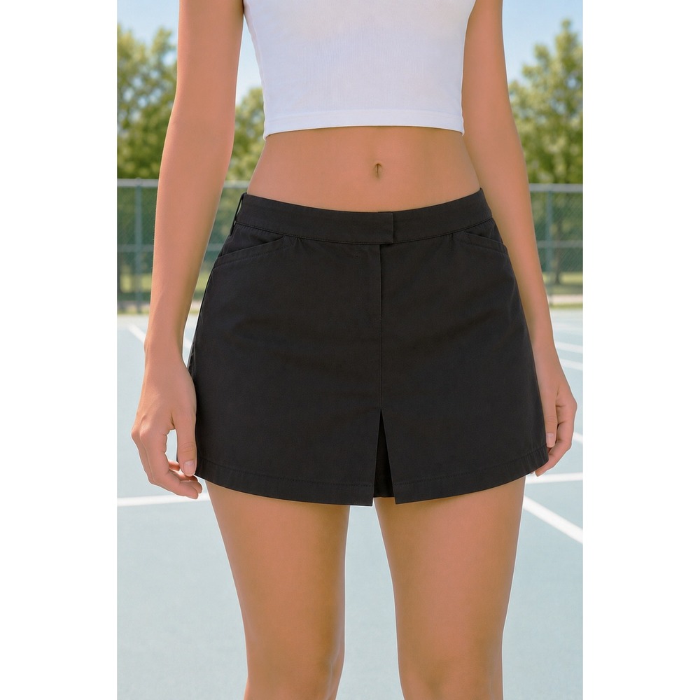 Tail White Label Golf Skorts Mini Skirt Women 16 Black Tennis Prep Athleisure
